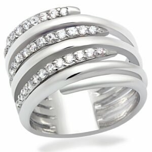 Bague Rhodium Cristal
